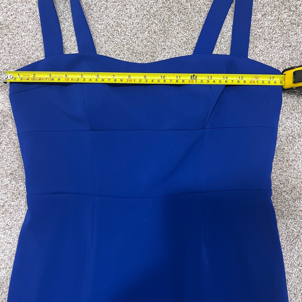 Laundry by Shelli Segal Sleeveless Midi Sheath Dress in Royal Blue, Cut Out, 10 - Picture 9 of 15